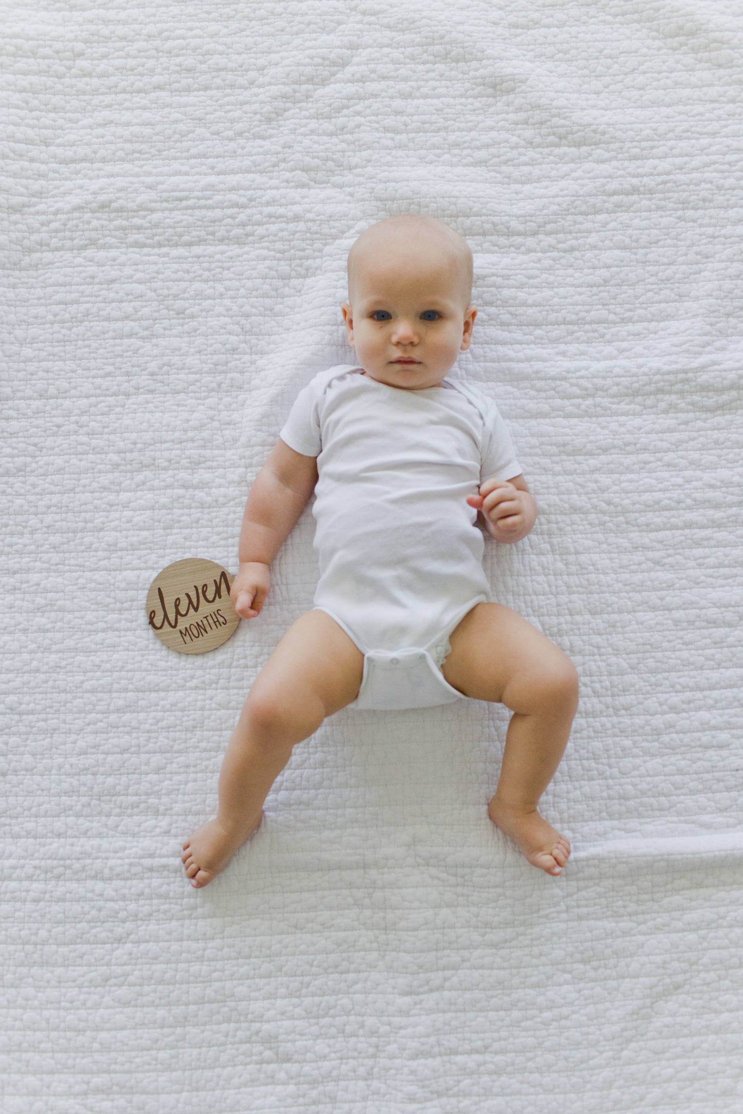 Baby Wooden Monthly Milestone Photo Props Discs