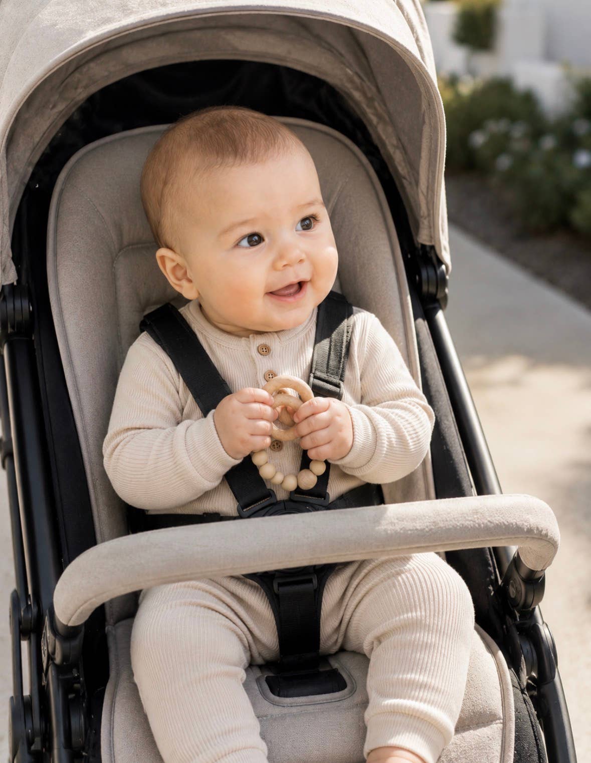 Ring Teether- Oatmeal