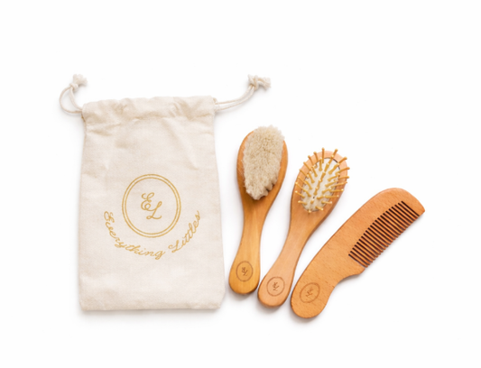Wooden Brush Set - 3 Pack