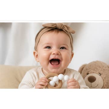 Ring Teether- White