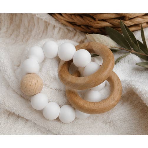 Ring Teether- White