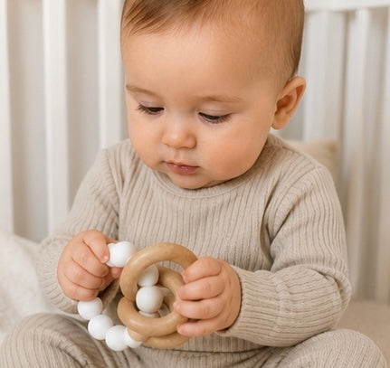 Ring Teether- White