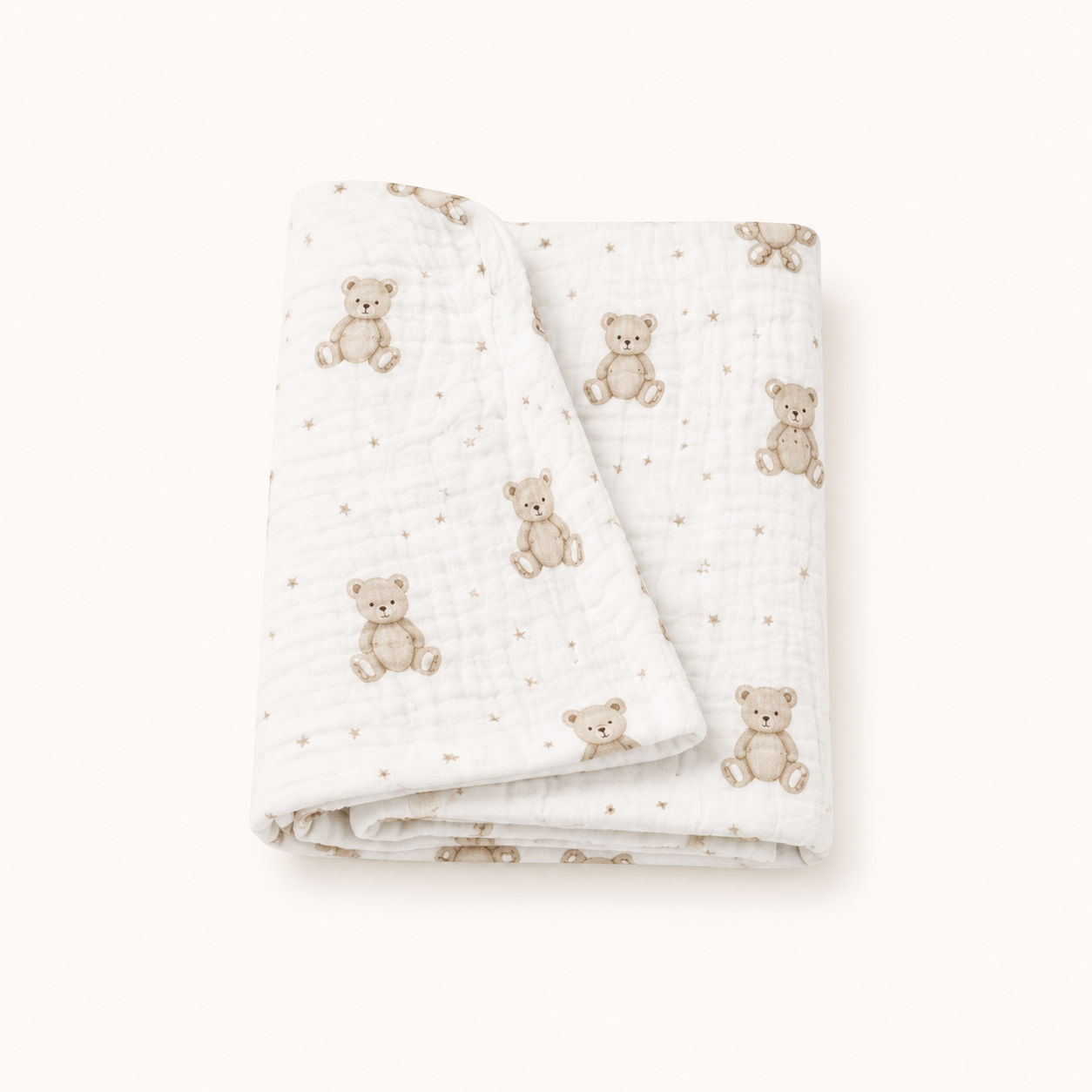 Little Teddy Muslin Swaddle
