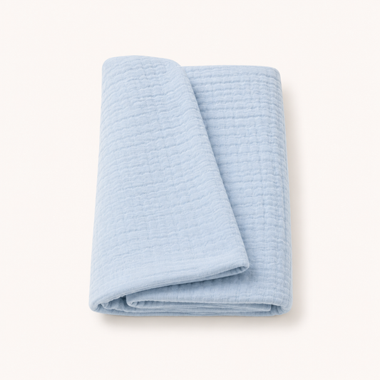 Blue Skies Muslin swaddle