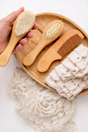 Wooden Brush Set - 3 Pack