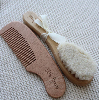 Wooden Baby Brush & Comb Set